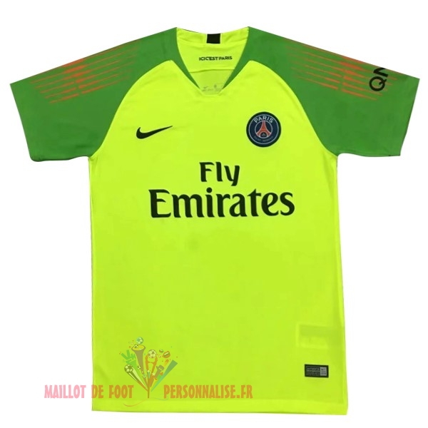 Maillot Om Pas Cher Nike Maillots Gardien Paris Saint Germain 2018-2019 Vert