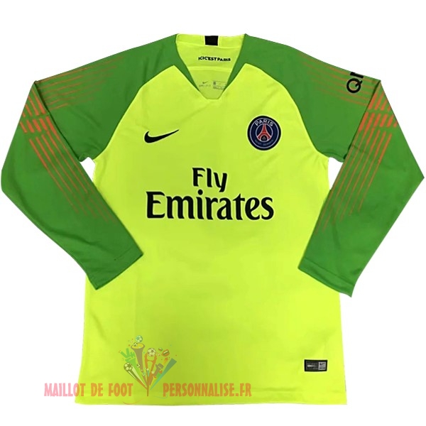 Maillot Om Pas Cher Nike Maillots Manches Longues Gardien Paris Saint Germain 2018-2019 Vert