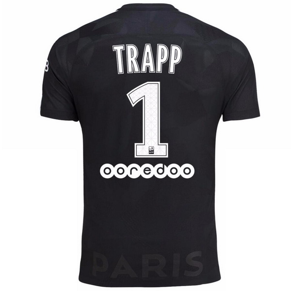 Maillot Om Pas Cher Nike NO.1 Trapp Third Maillots Paris Saint Germain 2017 2018 Noir
