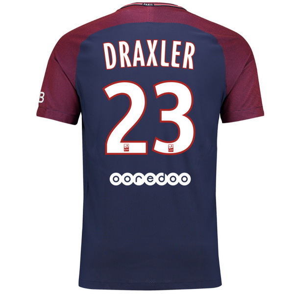 Maillot Om Pas Cher Nike NO.23 Draxler Domicile Maillots Paris Saint Germain 2017 2018 Bleu