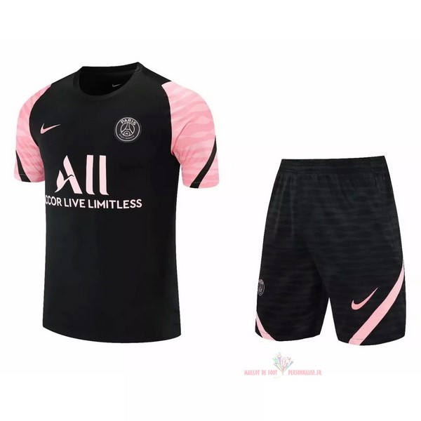 Maillot Om Pas Cher Nike Entrainement Ensemble Complet Paris Saint Germain 2021 2022 Rose Noir