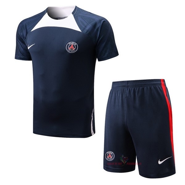 Maillot Om Pas Cher Nike Entrainement Ensemble Complet Paris Saint Germain 2022 2023 Bleu Blanc