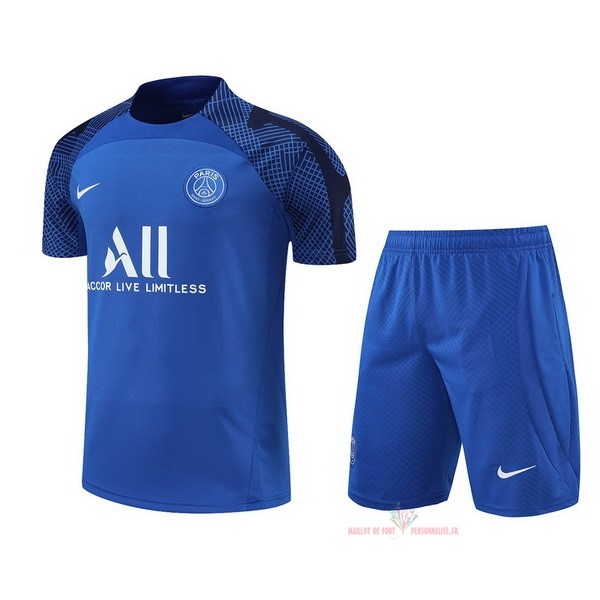 Maillot Om Pas Cher Nike Entrainement Ensemble Complet Paris Saint Germain 2022 2023 Bleu I Blanc