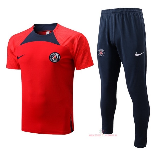Maillot Om Pas Cher Nike Entrainement Ensemble Complet Paris Saint Germain 2022 2023 Rouge Bleu