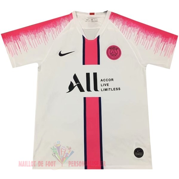Maillot Om Pas Cher Nike Entrainement Paris Saint Germain 2019 2020 Blanc Rose