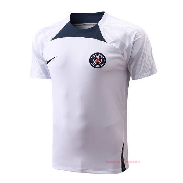 Maillot Om Pas Cher Nike Entrainement Paris Saint Germain 2022 2023 Blanc Bleu