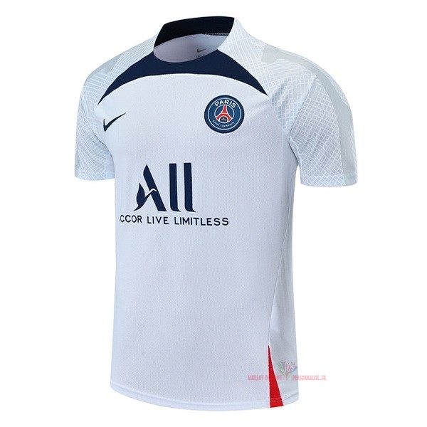 Maillot Om Pas Cher Nike Entrainement Paris Saint Germain 2022 2023 Blanc I Bleu