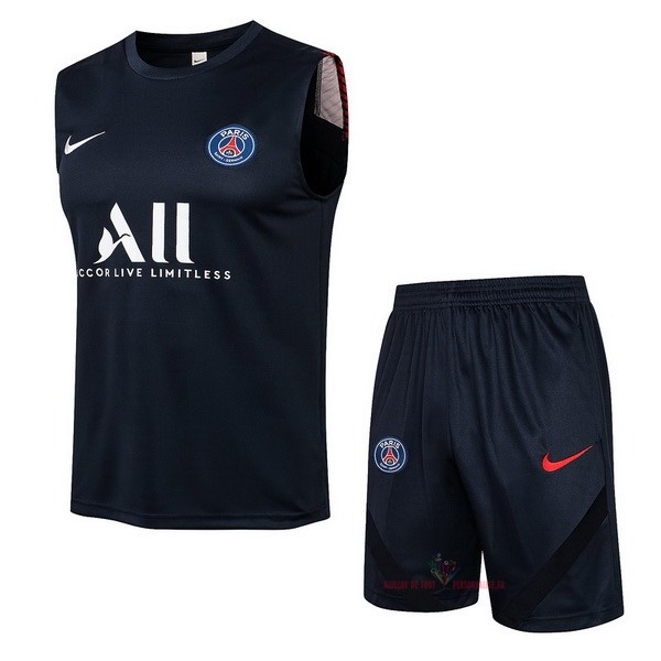 Maillot Om Pas Cher Nike Entrainement Sin Mangas Ensemble Complet Paris Saint Germain 2021 2022 Bleu I Marine