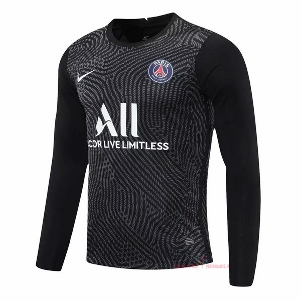 Maillot Om Pas Cher Nike Manches Longues Gardien Paris Saint Germain 2020 2021 Noir