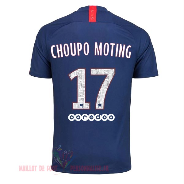 Maillot Om Pas Cher Nike NO.17 Choupo Moting Domicile Maillot Paris Saint Germain 2019 2020 Bleu