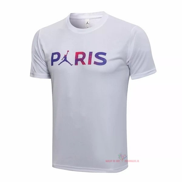 Maillot Om Pas Cher JORDAN Entrainement Paris Saint Germain 2021 2022 Blanc Purpura