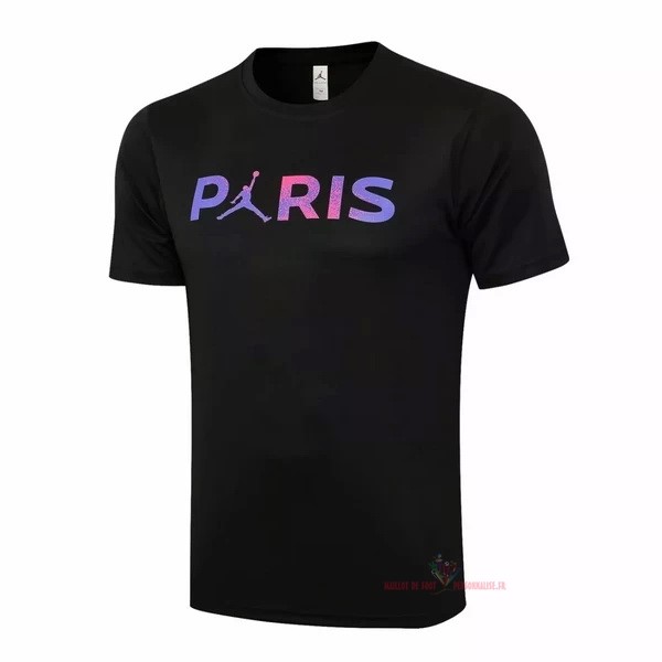 Maillot Om Pas Cher JORDAN Entrainement Paris Saint Germain 2021 2022 Noir Purpura