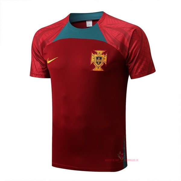 Maillot Om Pas Cher Nike Entrainement Portugal 2022 Rouge Vert