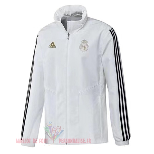Maillot Om Pas Cher adidas Coupe Vent Real Madrid 2019 2020 Blanc Noir