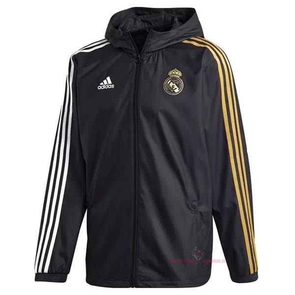 Maillot Om Pas Cher adidas Coupe Vent Real Madrid 2020 2021 Noir Jaune