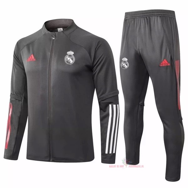 Maillot Om Pas Cher adidas Survêtements Real Madrid 2020 2021 Gris Marine