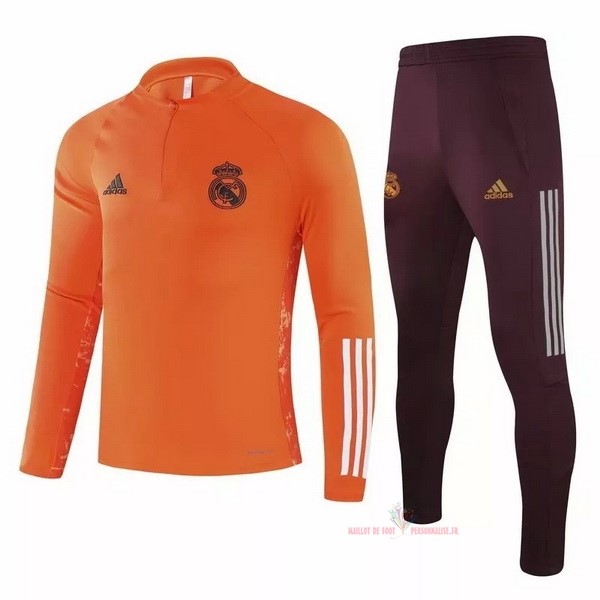 Maillot Om Pas Cher adidas Survêtements Real Madrid 2020 2021 Orange
