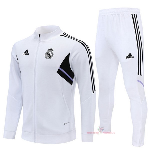 Maillot Om Pas Cher adidas Survêtements Real Madrid 2022 2023 Blanc I Noir
