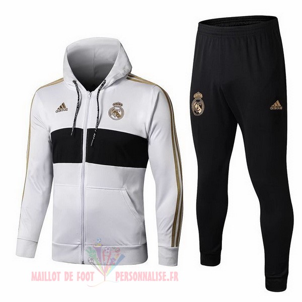 Maillot Om Pas Cher adidas Survêtements Real Madrid 2019 2020 Blanc Jaune Noir