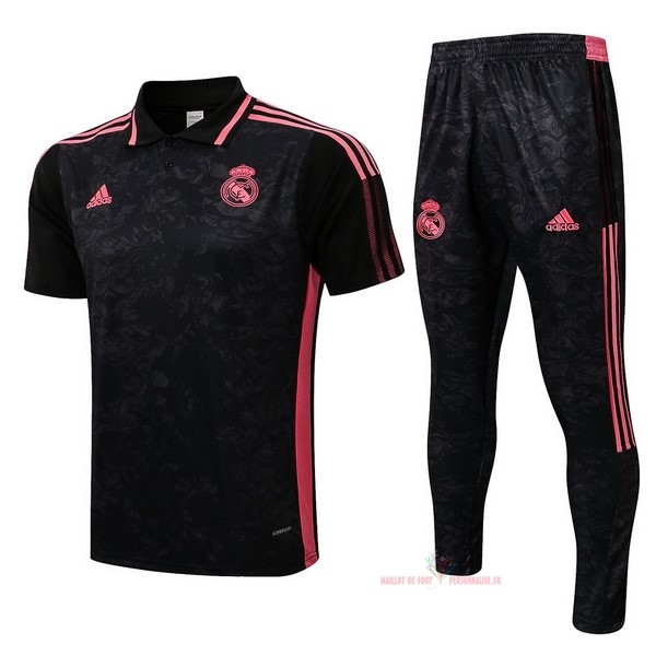 Maillot Om Pas Cher adidas Ensemble Complet Polo Real Madrid 2021 2022 Noir Rose