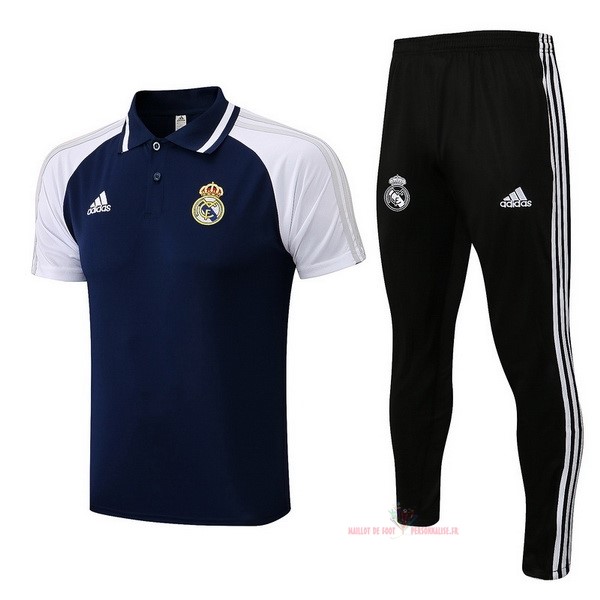 Maillot Om Pas Cher adidas Ensemble Complet Polo Real Madrid 2022 2023 Noir Blanc