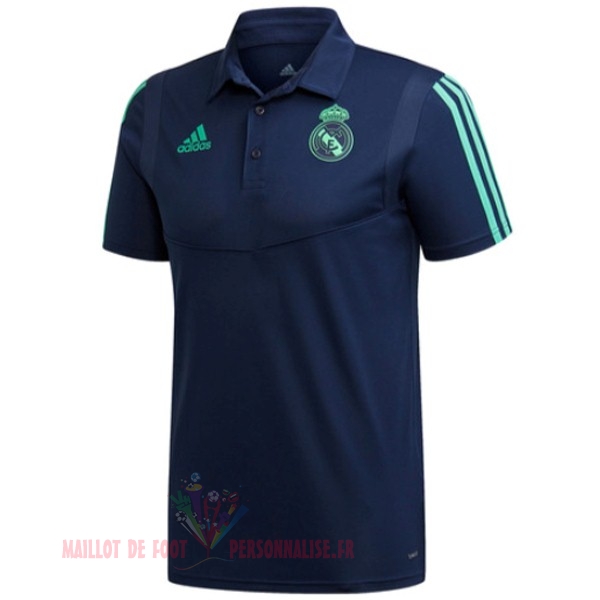Maillot Om Pas Cher adidas Polo Real Madrid 2019 2020 Bleu Marine Vert
