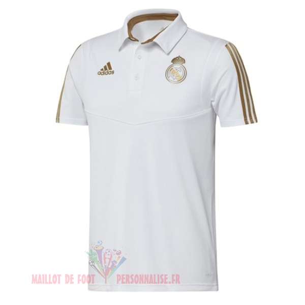 Maillot Om Pas Cher adidas Polo Real Madrid 2019 2020 Jaune Blanc