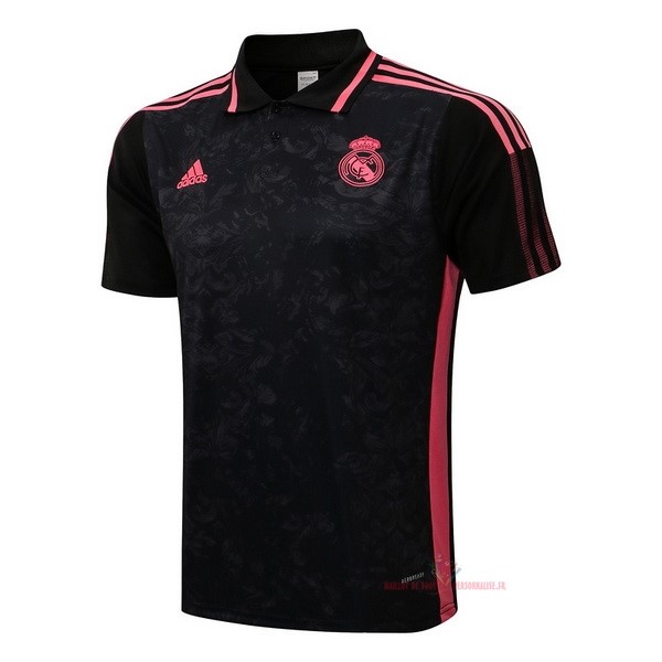 Maillot Om Pas Cher adidas Polo Real Madrid 2021 2022 Noir Rose