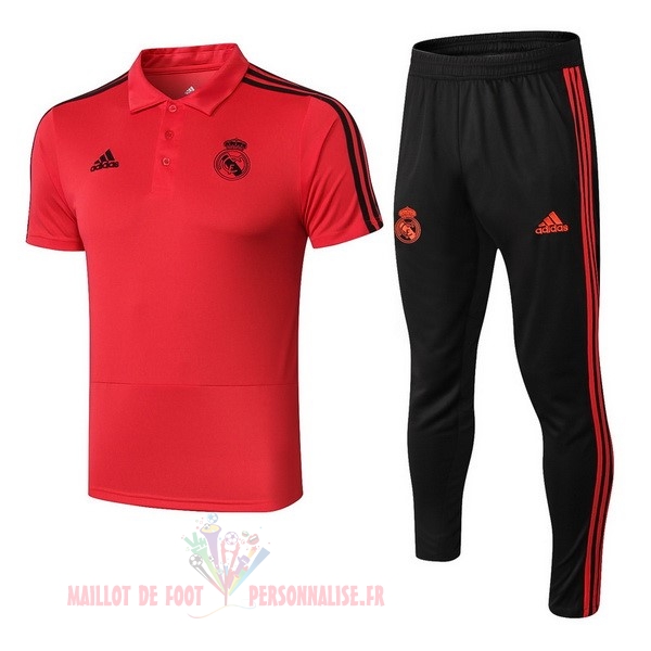 Maillot Om Pas Cher adidas Ensemble Polo Real Madrid 2018 2019 Rouge Noir