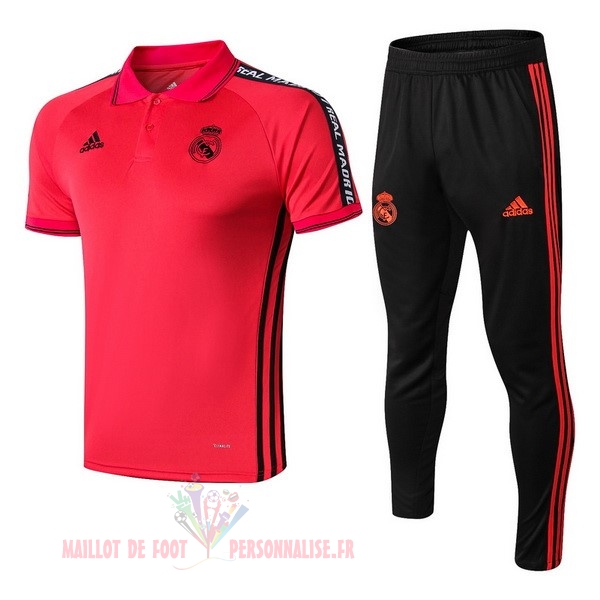 Maillot Om Pas Cher adidas Ensemble Polo Real Madrid 2019 2020 Rouge Noir