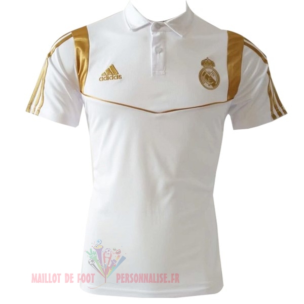 Maillot Om Pas Cher adidas Polo Real Madrid 2019 2020 Blanc Or