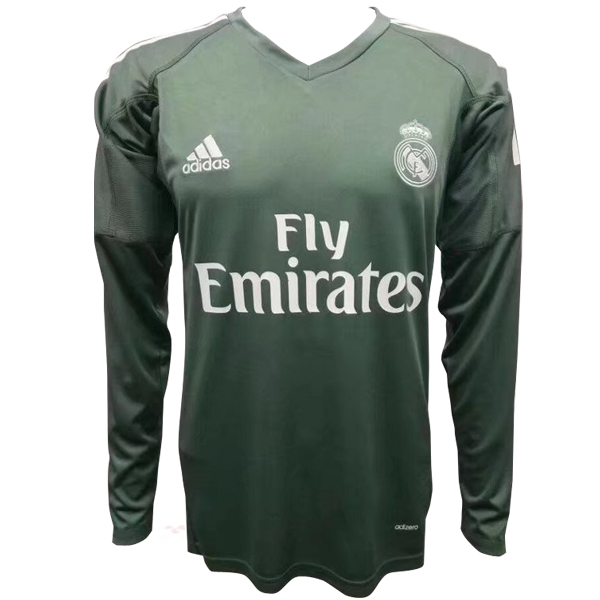 Maillot Om Pas Cher adidas Domicile Manches Longues Gardien Real Madrid 2017 2018 Vert