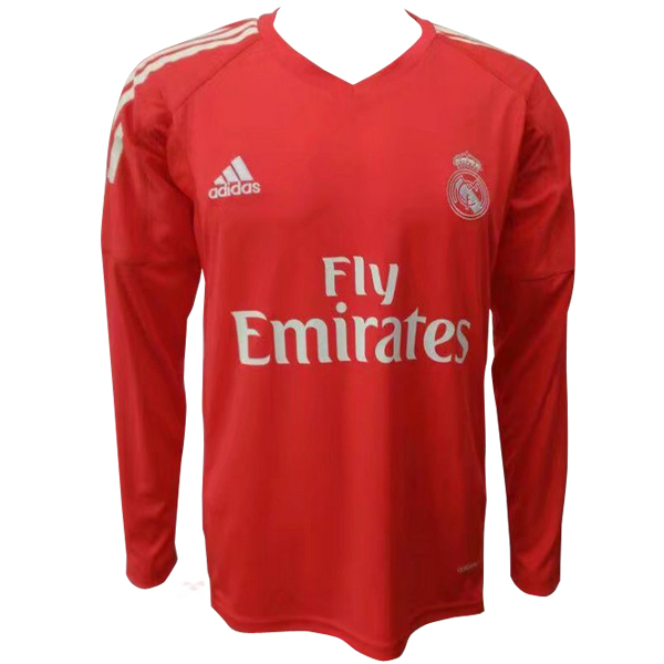 Maillot Om Pas Cher adidas Exterieur Manches Longues Gardien Real Madrid 2017 2018 Rouge