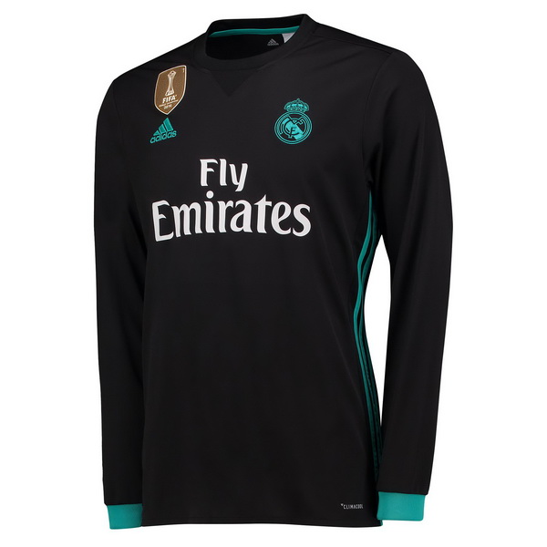 Maillot Om Pas Cher adidas Exterieur Manches Longues Real Madrid 2017 2018 Noir