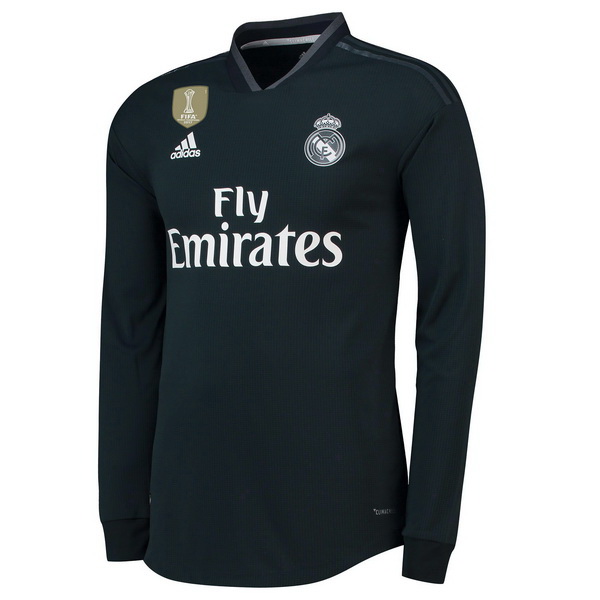 Maillot Om Pas Cher adidas Exterieur Manches Longues Real Madrid 2018 2019 Noir