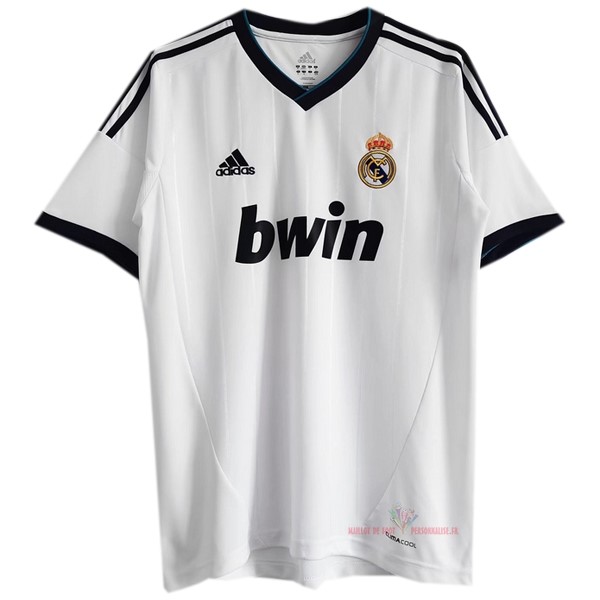 Maillot Om Pas Cher adidas Domicile Camiseta Real Madrid Rétro 2012 2013 Blanc