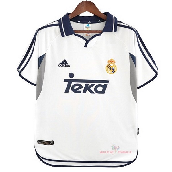 Maillot Om Pas Cher adidas Domicile Maillot Real Madrid Rétro 2000 2001 Blanc