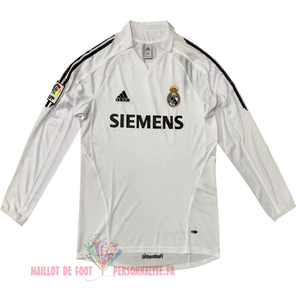 Maillot Om Pas Cher adidas Domicile Maillots Manches Longues Real Madrid Rétro 05-06 Blanc
