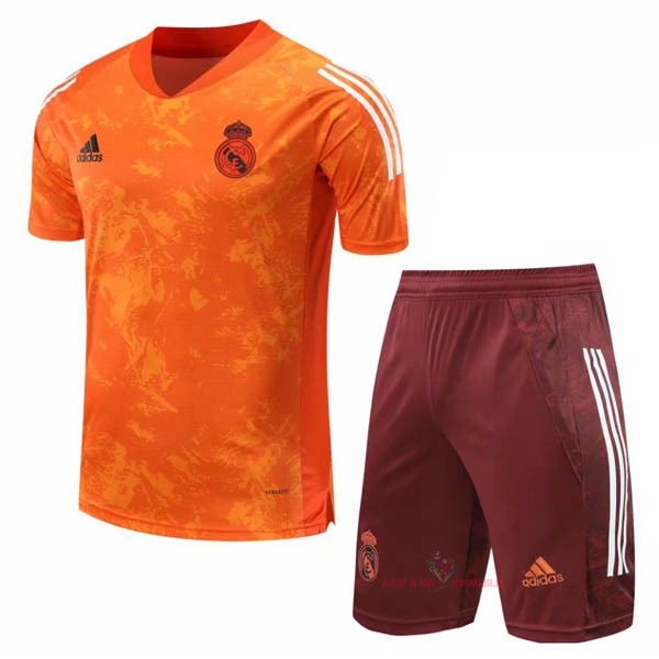 Maillot Om Pas Cher adidas Entrainement Ensemble Complet Real Madrid 2020 2021 Orange