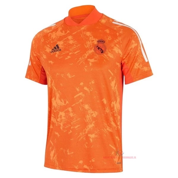 Maillot Om Pas Cher adidas Entrainement Real Madrid 2020 2021 Orange