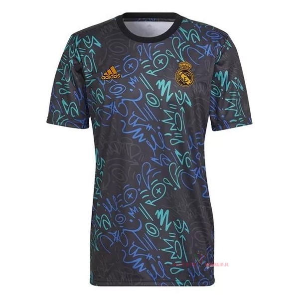 Maillot Om Pas Cher adidas Entrainement Real Madrid 2022 2023 Noir Vert
