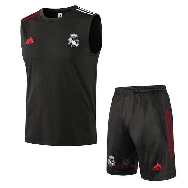 Maillot Om Pas Cher adidas Entrainement Sin Mangas Ensemble Complet Real Madrid 2021 2022 Noir