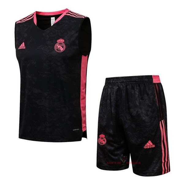 Maillot Om Pas Cher adidas Entrainement Sin Mangas Ensemble Complet Real Madrid 2021 2022 Noir Rose