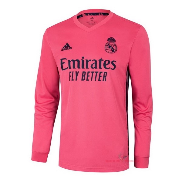 Maillot Om Pas Cher adidas Exterieur Manches Longues Real Madrid 2020 2021 Rose