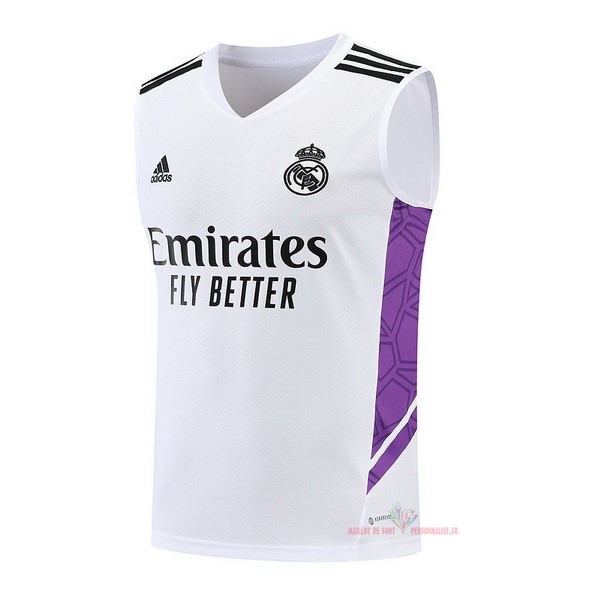 Maillot Om Pas Cher adidas Maillot Sin Mangas Real Madrid 2022 2023 Blanc Noir Purpura