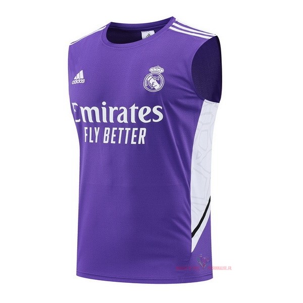 Maillot Om Pas Cher adidas Maillot Sin Mangas Real Madrid 2022 2023 Purpura Blanc