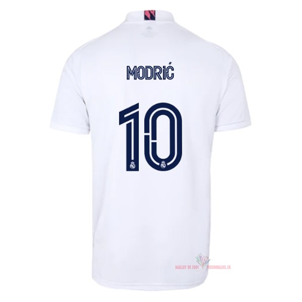 Maillot Om Pas Cher adidas NO.10 Modric Domicile Maillot Real Madrid 2020 2021 Blanc