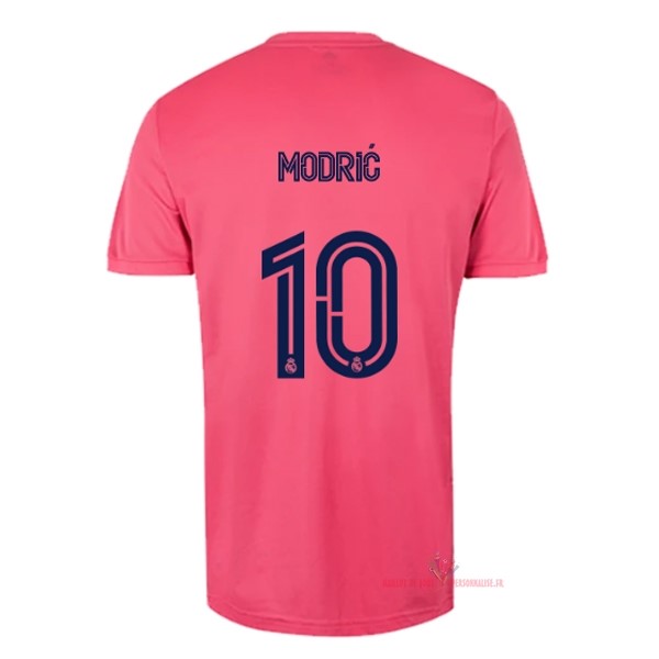 Maillot Om Pas Cher adidas NO.10 Modric Exterieur Maillot Real Madrid 2020 2021 Rose