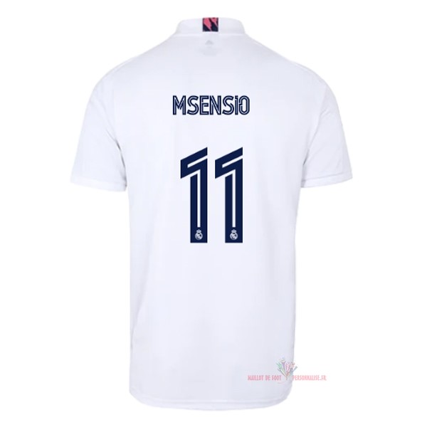 Maillot Om Pas Cher adidas NO.11 Asensio Domicile Maillot Real Madrid 2020 2021 Blanc
