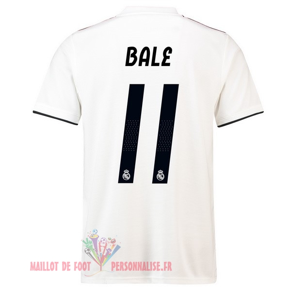 Maillot Om Pas Cher adidas NO.11 Bale Domicile Maillots Real Madrid 18-19 Blanc